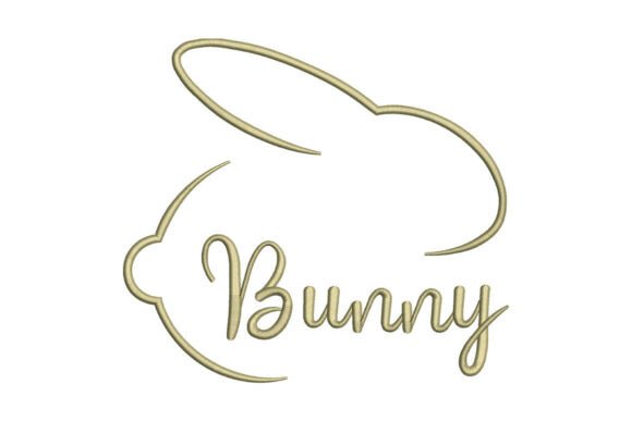 Bunny Outline Embroidery Design