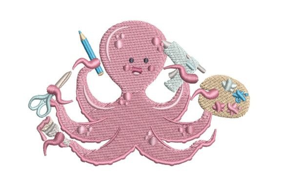 Crafter Octopus Embroidery