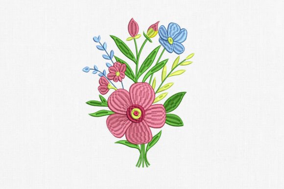 Floral Butterfly Embroidery Design ArtHD