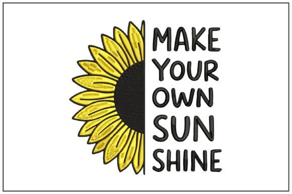 Make Your Own Sunshine Embroidery Design