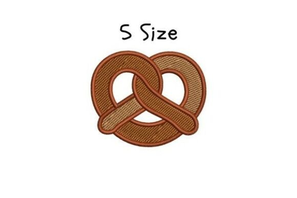 Pretzel Embroidery Design