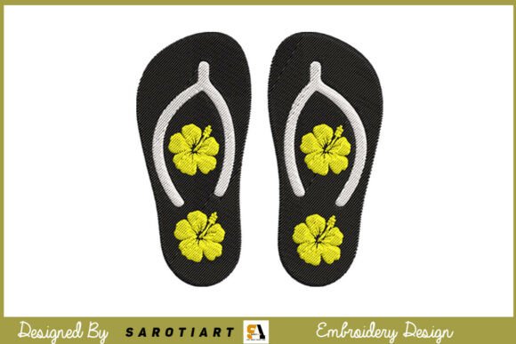 Summer Tortoise Embroidery Design